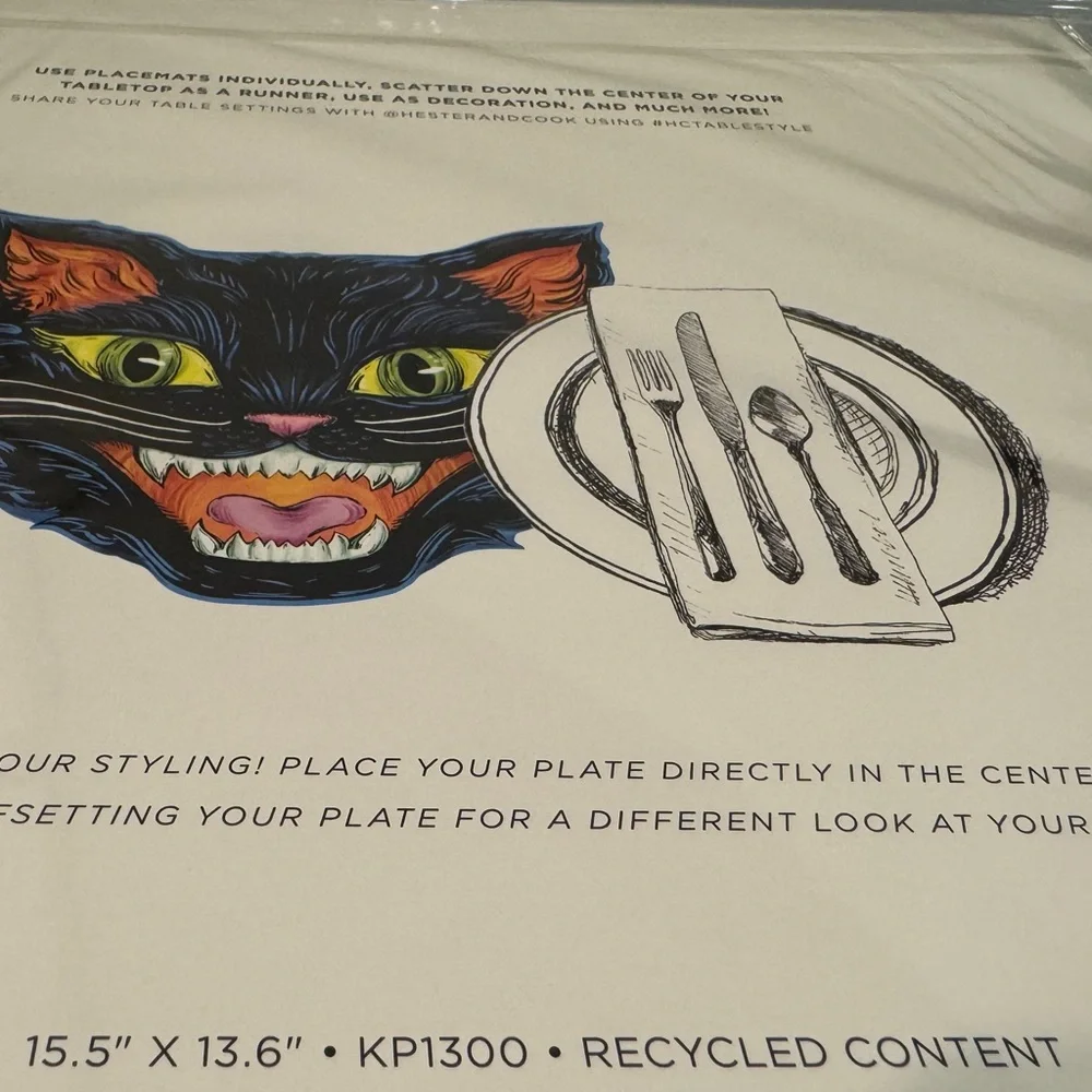 🐈‍⬛ 12 Halloween Cat Placemats